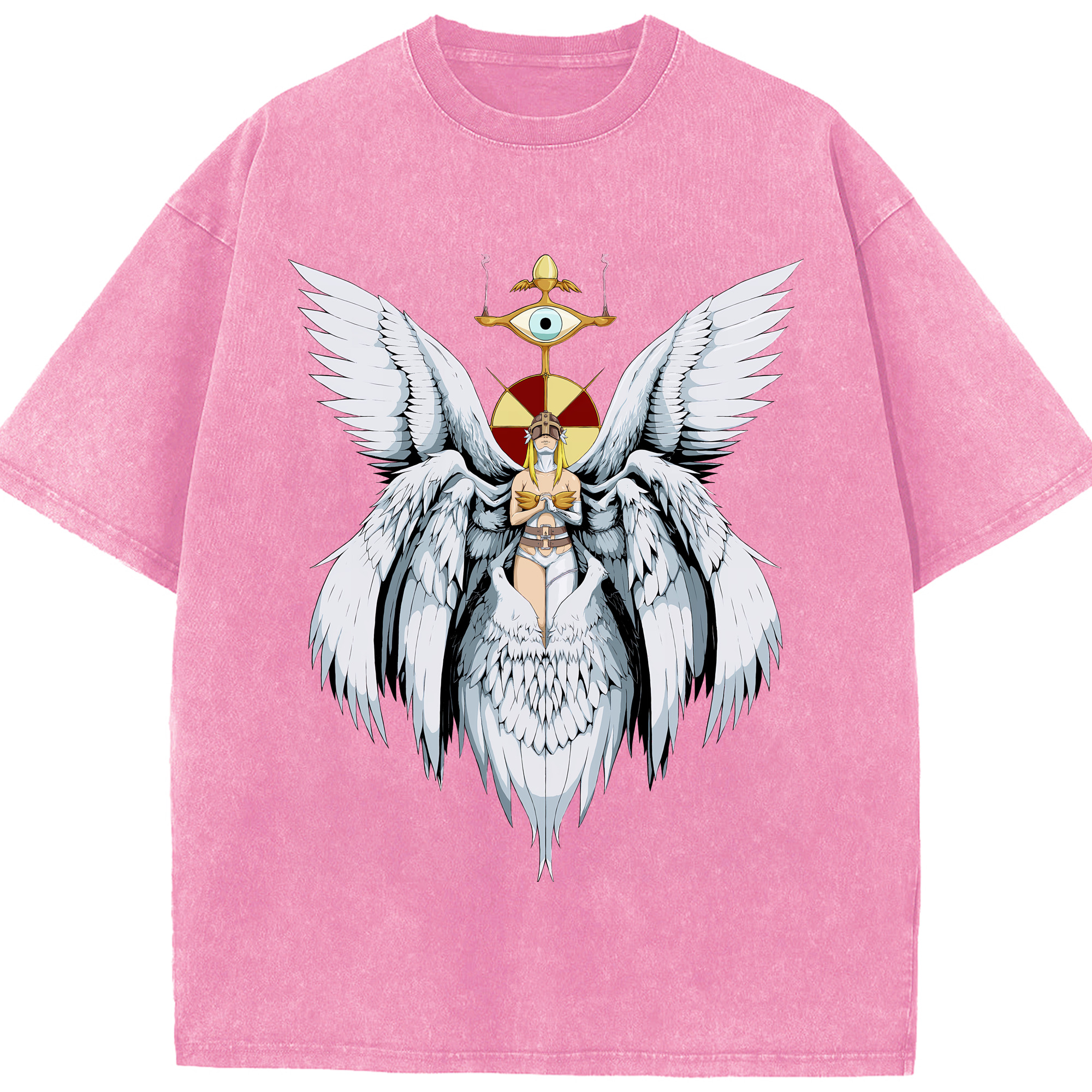 （画像用） Digimon デジタルモンスター/デジモン 綿100% ヴィンテージ風 半袖Tシャツ（フロントプリント）